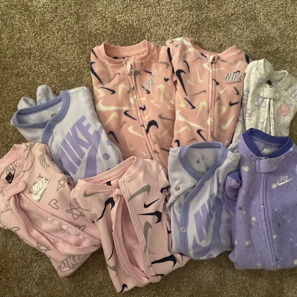 Nike 3 ( Three ) Month Girl Onesies